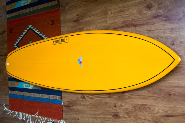 Rodeobird Quad Diamond Tail Surfboard Handshaped