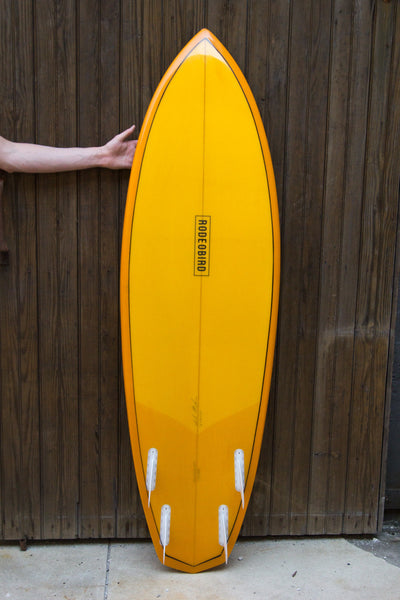 Rodeobird Quad Diamond Tail Surfboard Handshaped Bottom